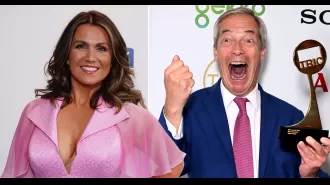 Susanna Reid takes a subtle jab at Nigel Farage after he wins a TV award ahead of her.