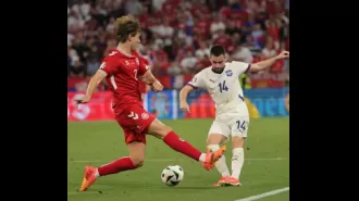 England wins their Group C match with a draw and Denmark is held to a draw by Serbia in Euro 2024.