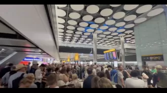 British Airways IT failure leaves Heathrow travelers without luggage.