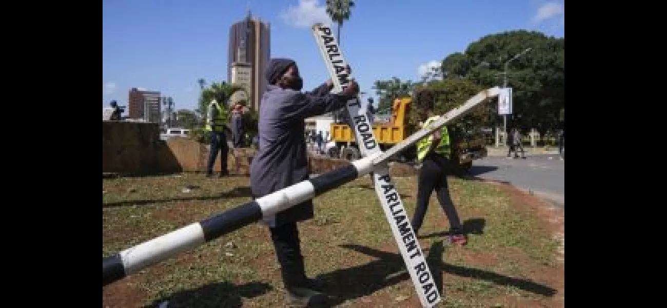 Kenya begins clean-up after deadly protests, with heavy police presence.