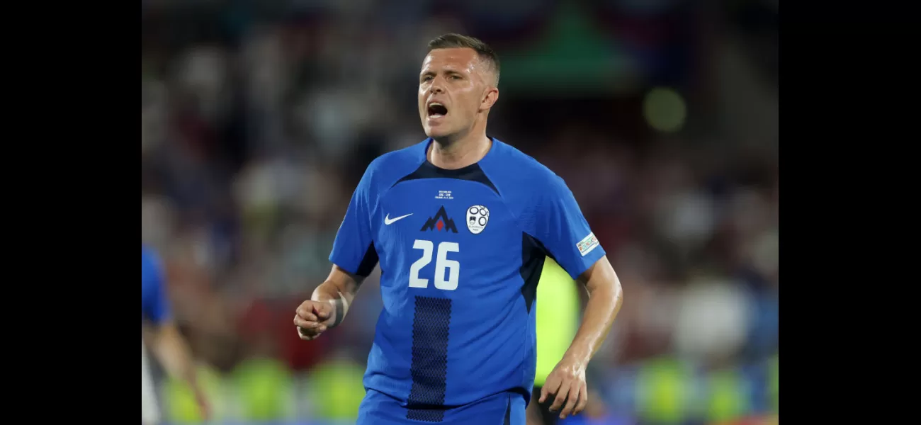Slovenian player shares heartwarming moment with English teammate during Euro 2024 draw.