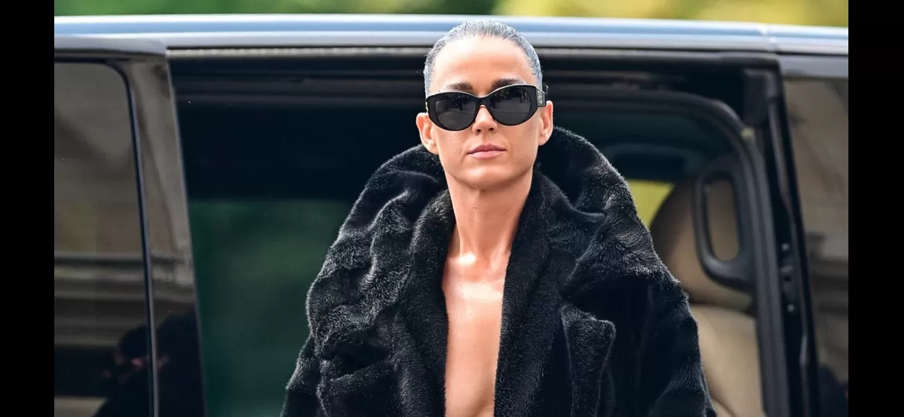 Katy Perry went braless and wore a daring outfit for the Balenciaga show in Paris, which is her most outrageous look yet.