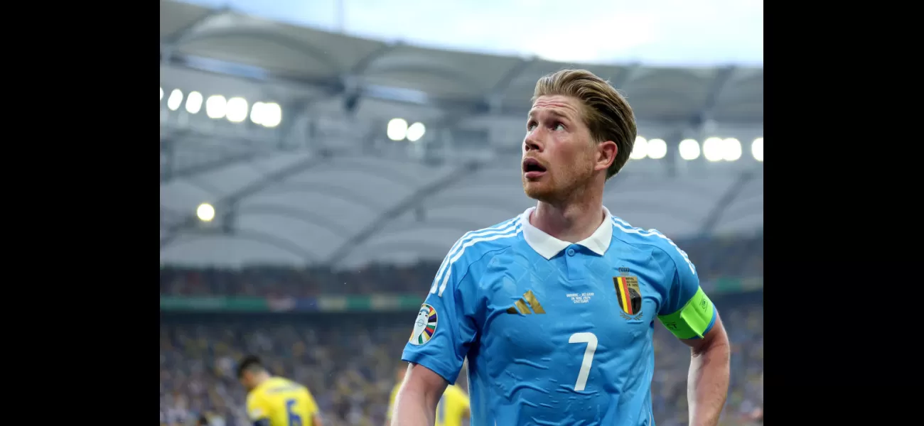 Kevin de Bruyne of Belgium was angry and demanded that his teammates leave the field after being jeered by their own fans.
