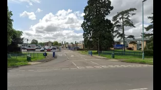 A vehicle crashed into a school for special needs children while students were being dropped off.