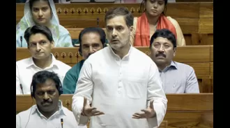Speaker acknowledges Rahul Gandhi as Leader of Opposition in the Lok Sabha.