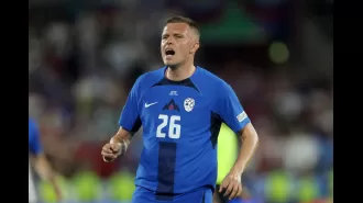Slovenian player shares heartwarming moment with English teammate during Euro 2024 draw.