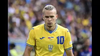 Zinchenko and Mudryk out of Ukraine's Euro 2024 match against Belgium.