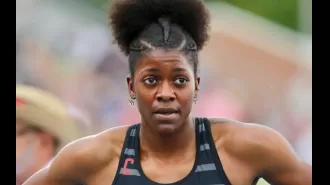 Kendall Ellis, a track athlete, was trapped in a portable toilet right before securing a spot in the Olympics.
