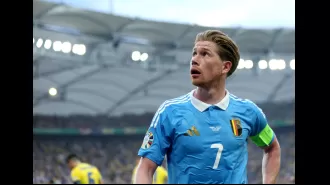 Kevin de Bruyne of Belgium was angry and demanded that his teammates leave the field after being jeered by their own fans.