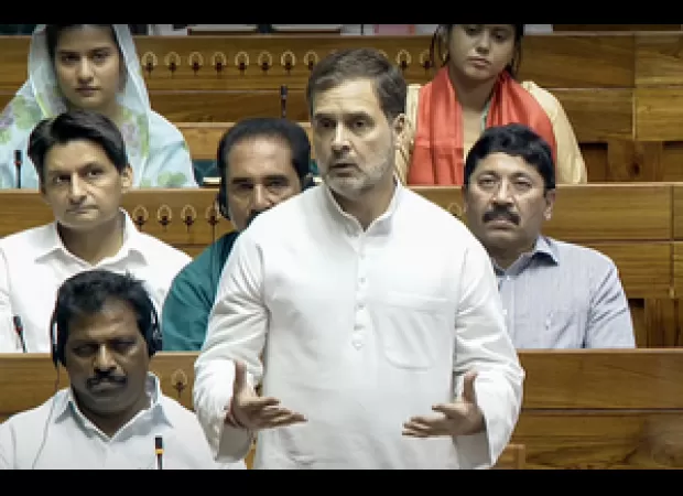 Speaker acknowledges Rahul Gandhi as Leader of Opposition in the Lok Sabha.