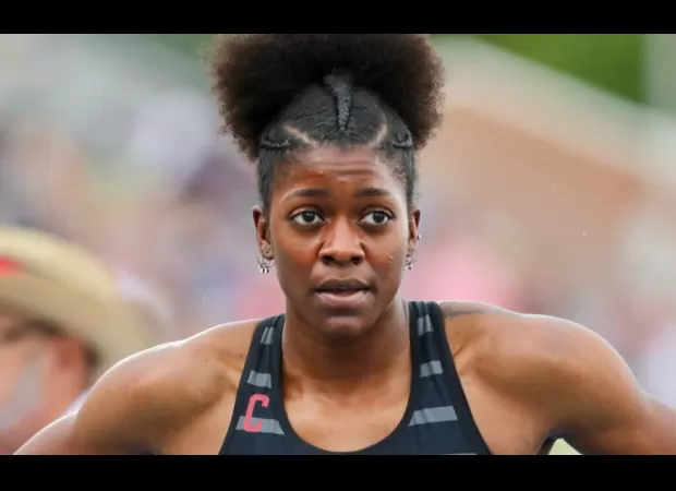 Kendall Ellis, a track athlete, was trapped in a portable toilet right before securing a spot in the Olympics.