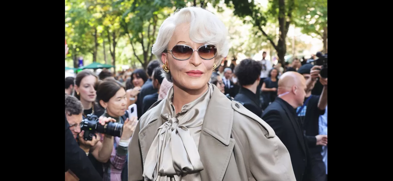 Meryl Streep did not actually dress up as Miranda Priestly at Paris Fashion Week, despite what we may have believed.