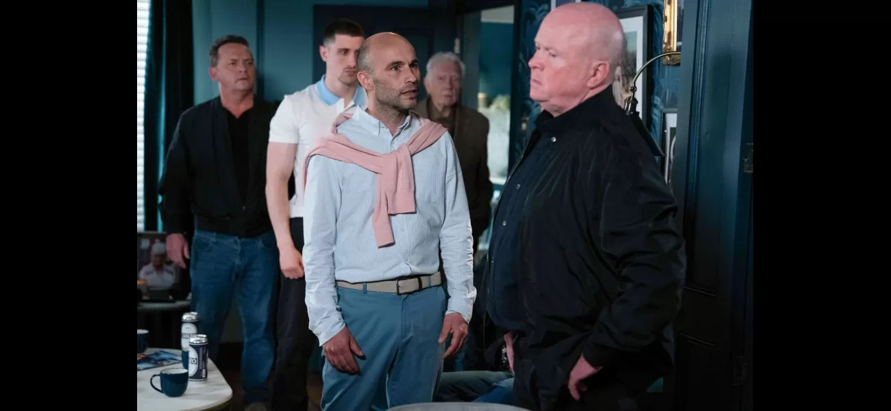 Phil and Teddy Mitchell engage in a fiery confrontation in EastEnders.