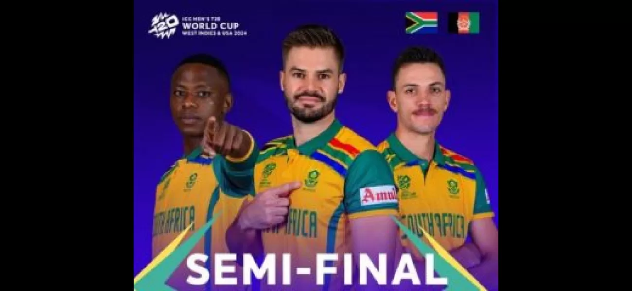 South Africa dominates Afghanistan to secure spot in first ever T20 World Cup final.