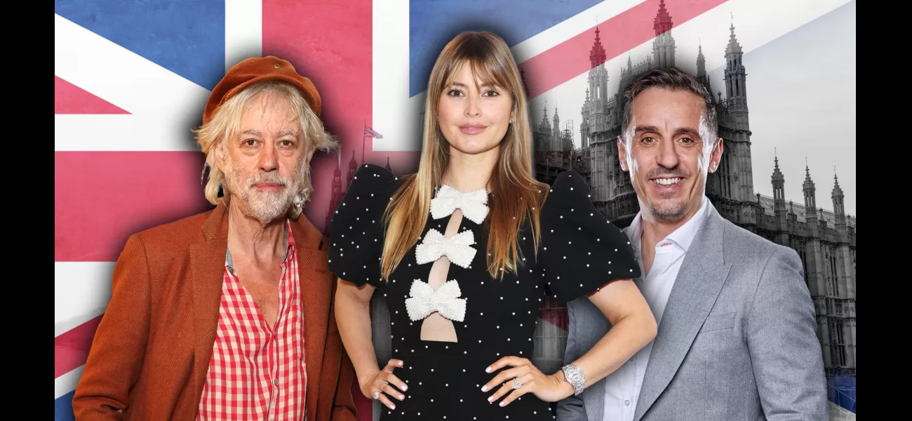 Celebrities' voting preferences for UK's general election.