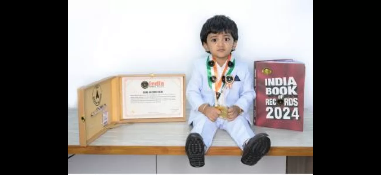 A young child from Joda has earned a spot in the India Book of Records.