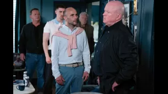 Phil and Teddy Mitchell engage in a fiery confrontation in EastEnders.