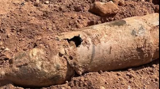 An explosive from World War II was discovered in an Australian city.