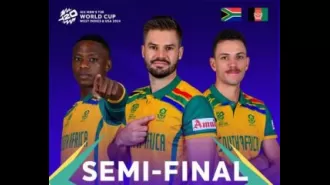 South Africa dominates Afghanistan to secure spot in first ever T20 World Cup final.
