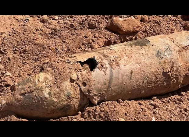 An explosive from World War II was discovered in an Australian city.