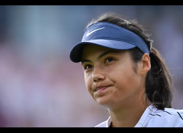 Raducanu, a rising tennis star from Great Britain, was defeated by the top-ranked Russian player in her last tournament before Wimbledon.