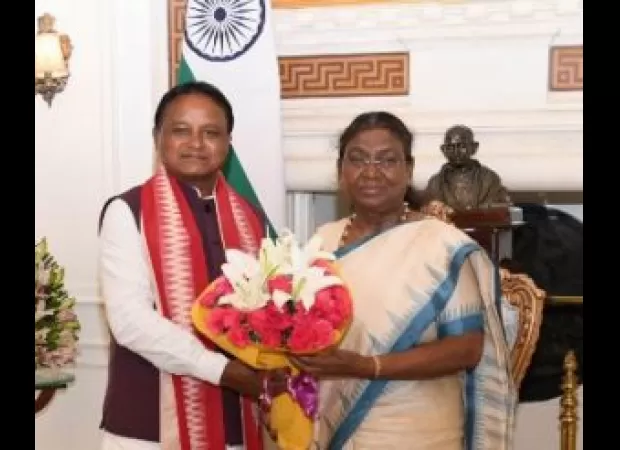 Odisha's Chief Minister Mohan Majhi visits New Delhi and meets with President Murmu and Vice President Dhankhar.