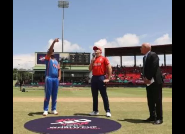 England chooses to bowl first against India in the semi-final match of the T20 World Cup.