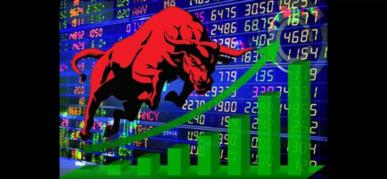 Stock market's benchmark index Sensex reaches record level with large companies stocks leading the surge.