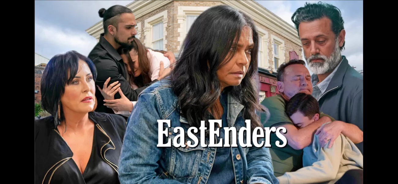 A popular EastEnders character is hospitalized after Maya's true identity is revealed in 42 photos.