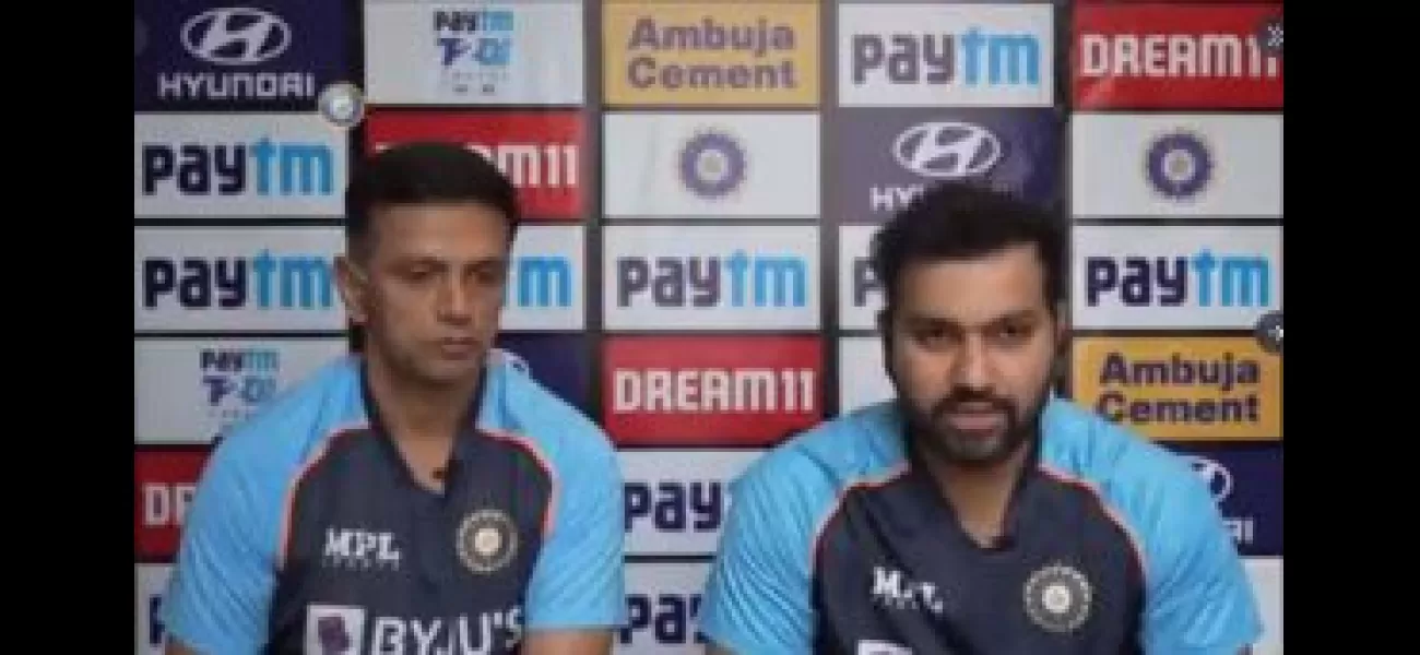 Possible paraphrase: Upcoming event: Rohit, Dravid supporting Virat Kohli.