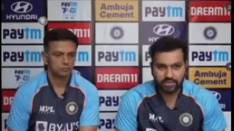 Possible paraphrase: Upcoming event: Rohit, Dravid supporting Virat Kohli.