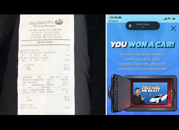 Lady says she won 'MrBeast car' but prize gets taken back.