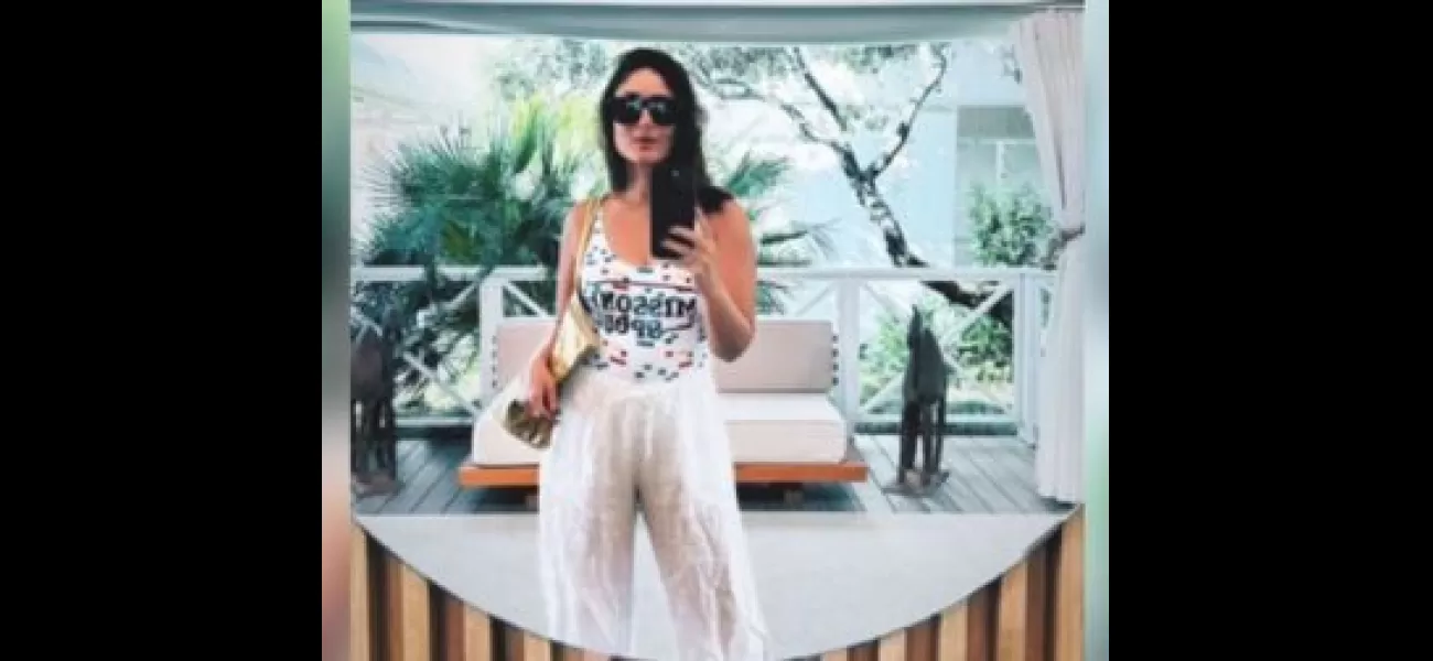Bollywood actress Kareena Kapoor Khan posts a picture of herself in an all-white outfit, calling it her 