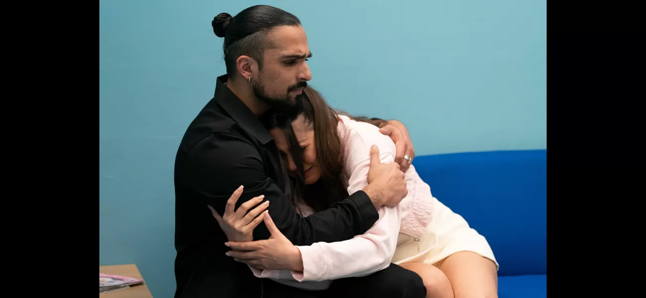 An EastEnders character is devastated and on their knees as they worry about their child's potential death.