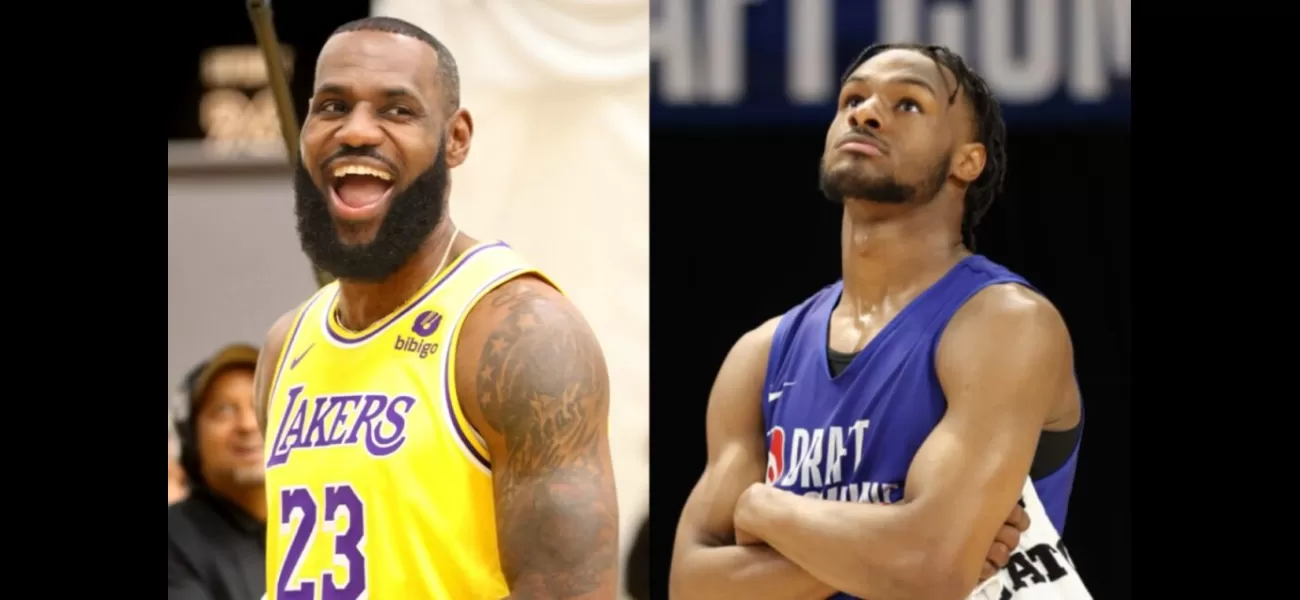 The Los Angeles Lakers have selected Bronny James, the first second-round pick in history to be teammates with his legendary father.