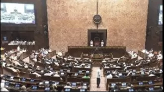 Rajya Sabha faces frequent disruptions due to NEET issue; opposition, including BJD, leaves the session in protest.