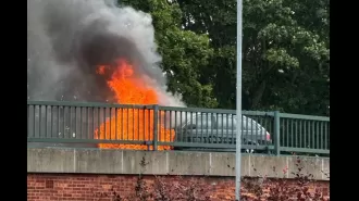 Police provide new information regarding car fire in crowded town center