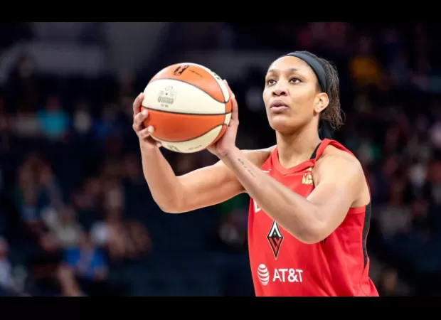 A'ja Wilson calls out women who made fun of her logo.
