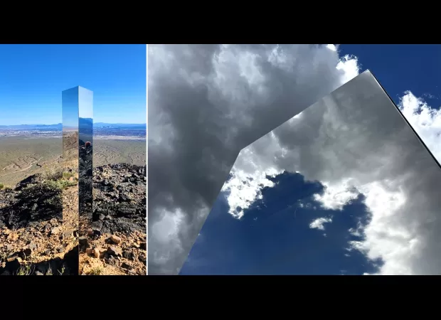 Mysterious monolith appears on hilltop, adding to baffling trend of 'alien' structures.