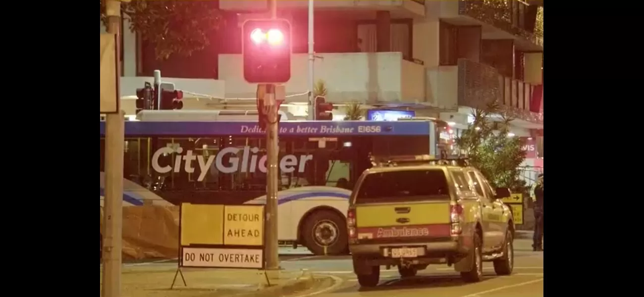 A man in Brisbane passed away after being struck by a bus.