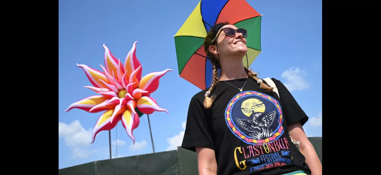 What's the current forecast for Glastonbury's weather today?