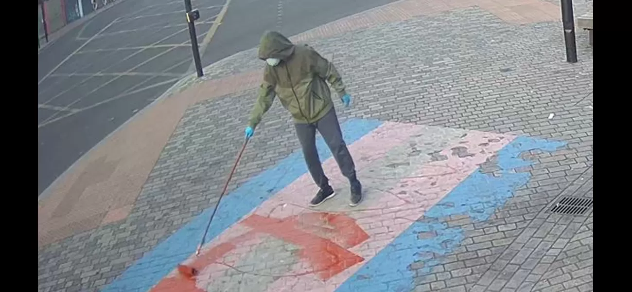 Police investigating vandalism of Pride flag release photo of suspect