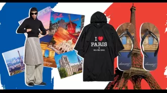 Balenciaga is offering 'I heart Paris' clothing for a steep price of £1,150.