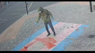 Police investigating vandalism of Pride flag release photo of suspect