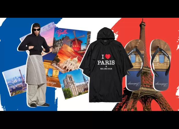 Balenciaga is offering 'I heart Paris' clothing for a steep price of £1,150.