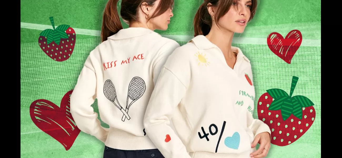 Get ready to play! Popular Wimbledon sweater from Joules is back in stock, but only for a short while.