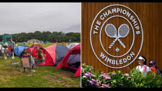 Wimbledon fans camp out for best tickets.