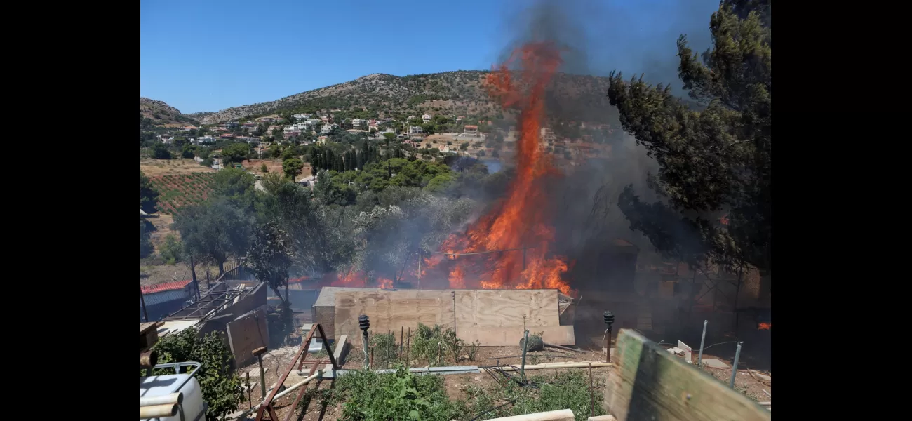 Urgent effort to save those near Athens from spreading wildfires.