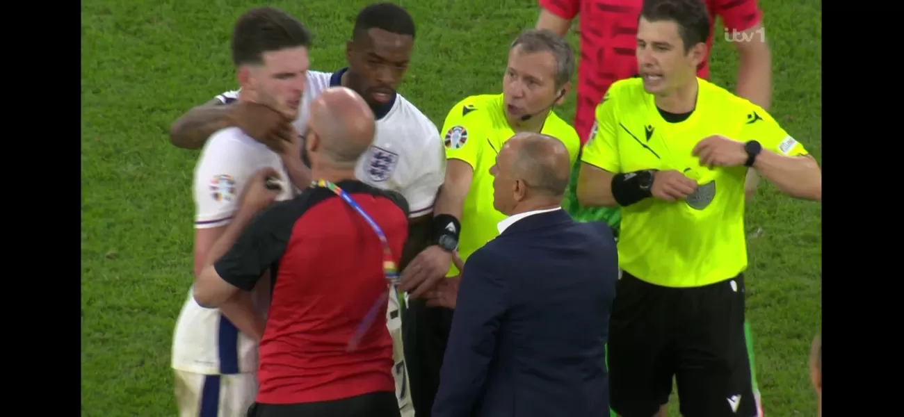 Slovakia coach criticizes England's use of Declan Rice and comments on ongoing controversy.