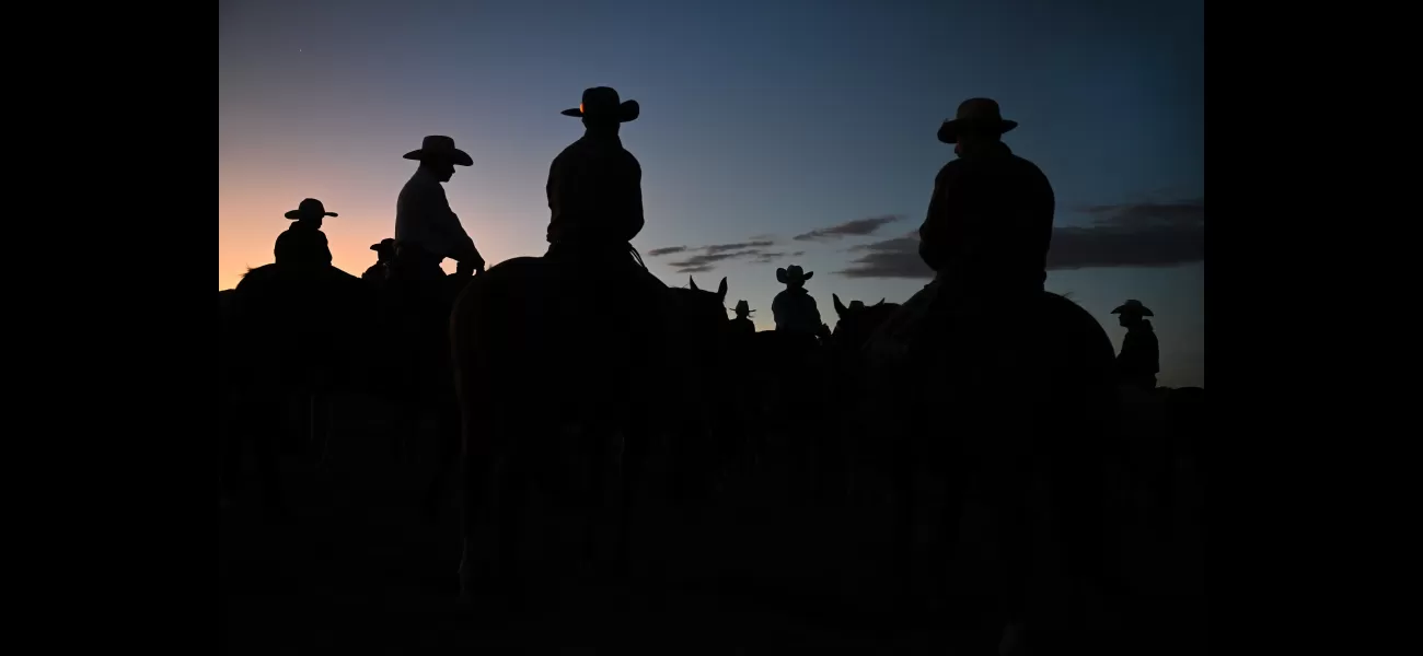 Images of cattle branding at Chico Basin Ranch in Hanover, Colorado.